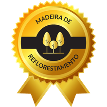 Selo madeira de reflorestamento